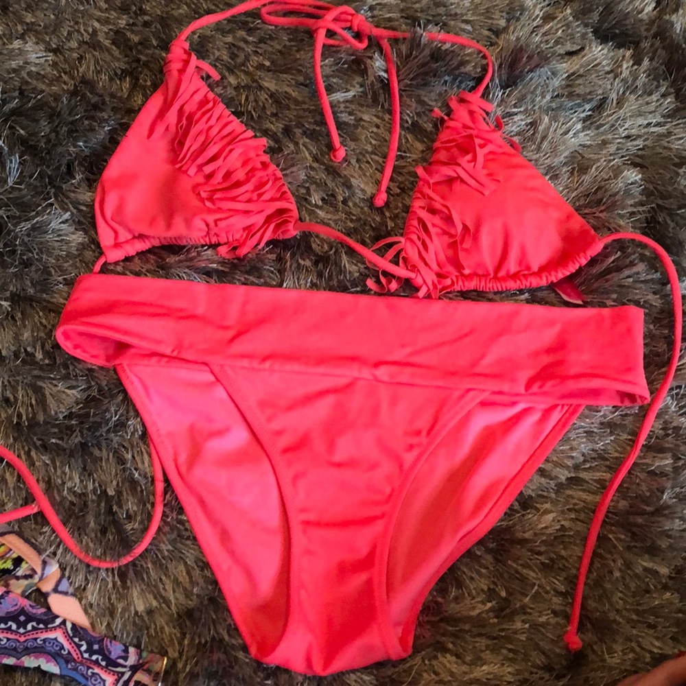Super cute neon pink VS bathing suit